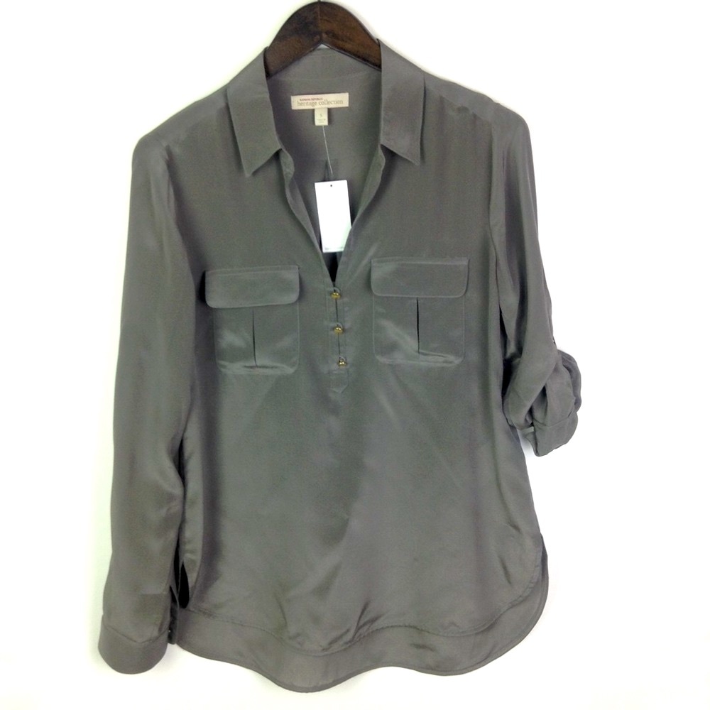 NWT BANANA REPUBLIC  Heritage Collection Silk Top